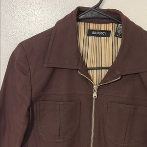 Ideology Cotton Brown Jacket size Small